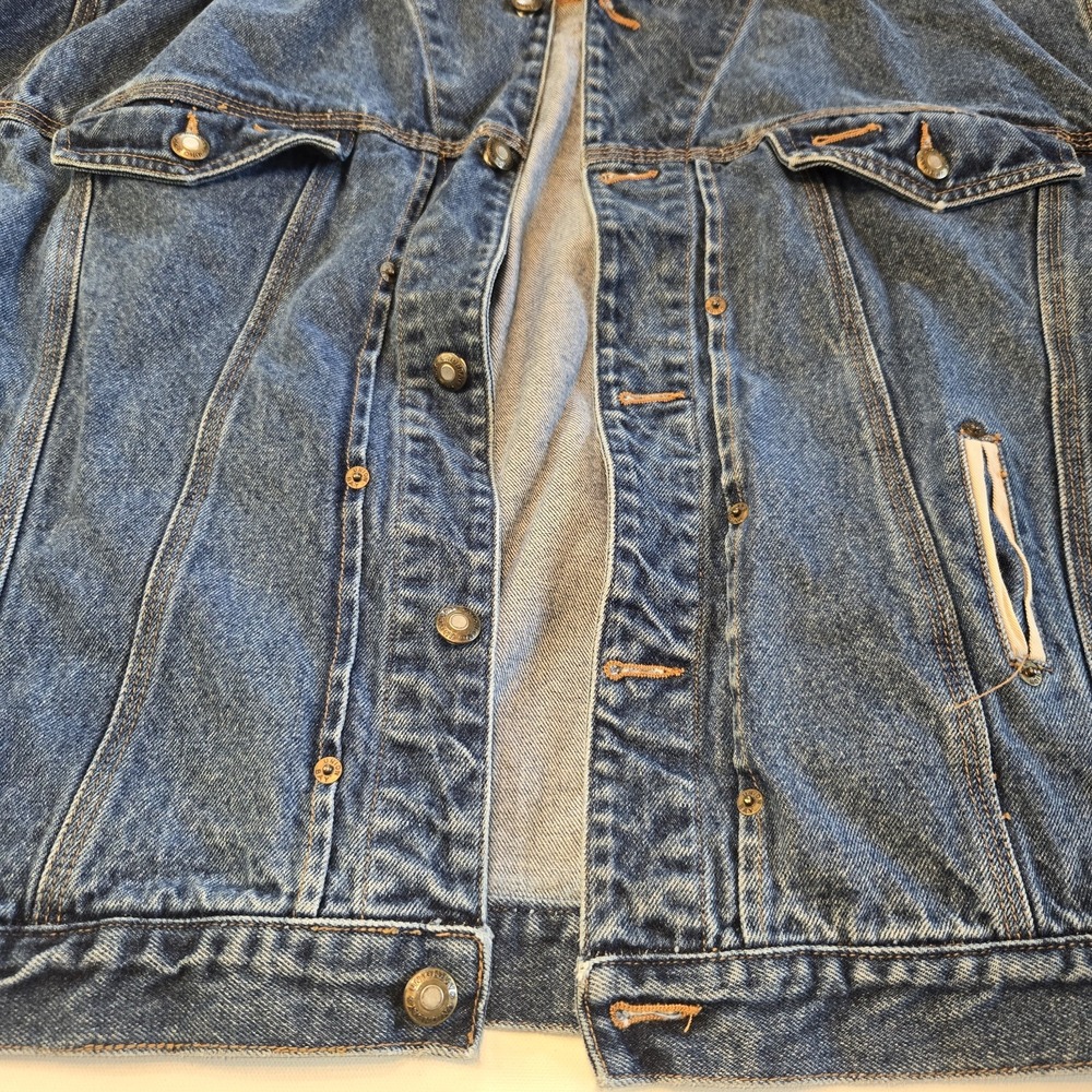 Union‎ Bay Vintage Denim Blue Jean Jacket Size XL - Picture 5 of 9